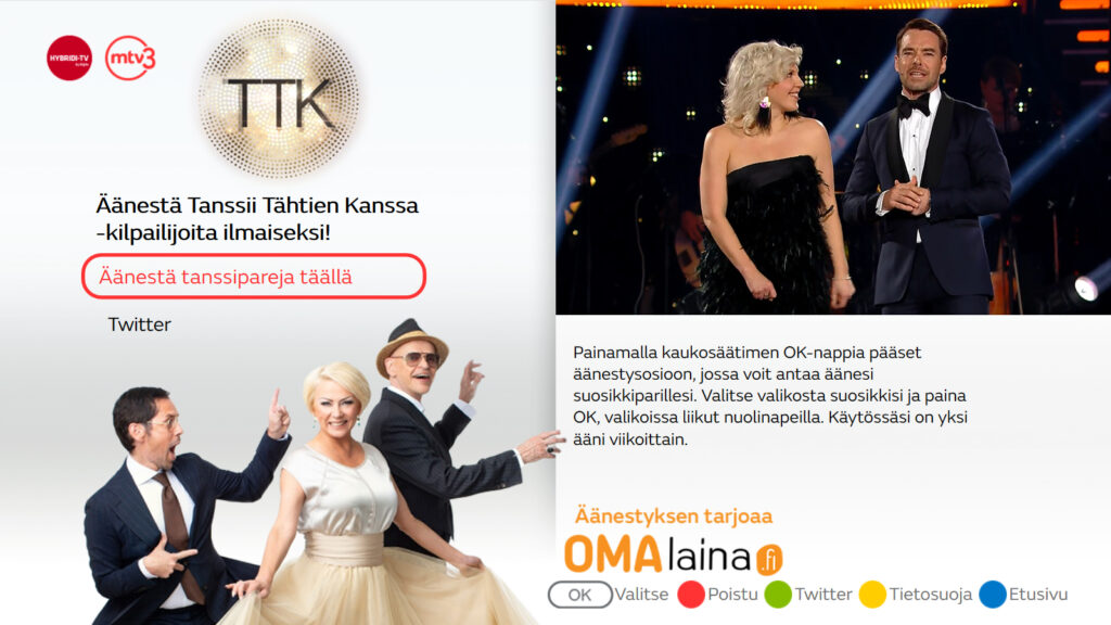 HybridiTV mukana suosituimmissa tv-ohjelmissa